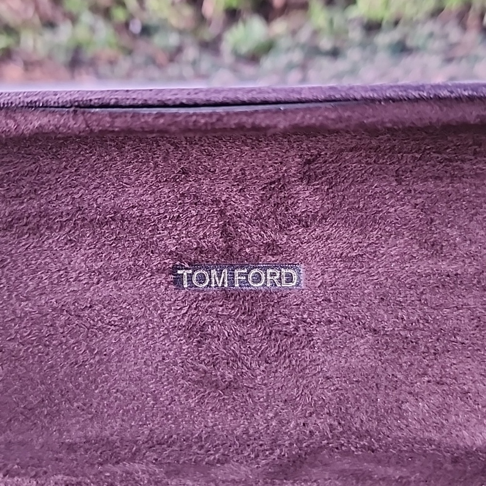 Tom Ford Dark Brown Velvet Eyewear Case - Picture 7 of 9